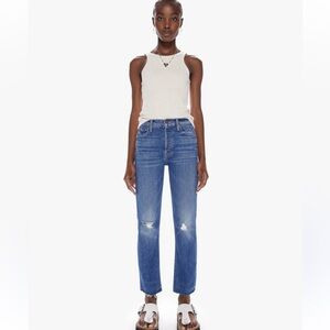 Mother Tomcat Ankle Fray Jeans Size 26